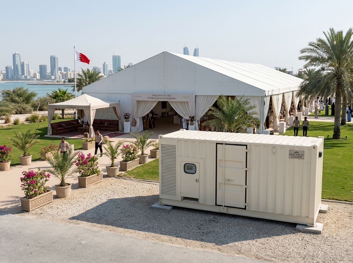 generator power setup in wedding bahrain
