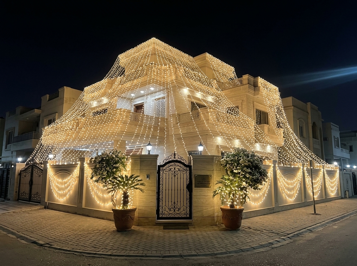 Home wedding lighting in riffa bahrain